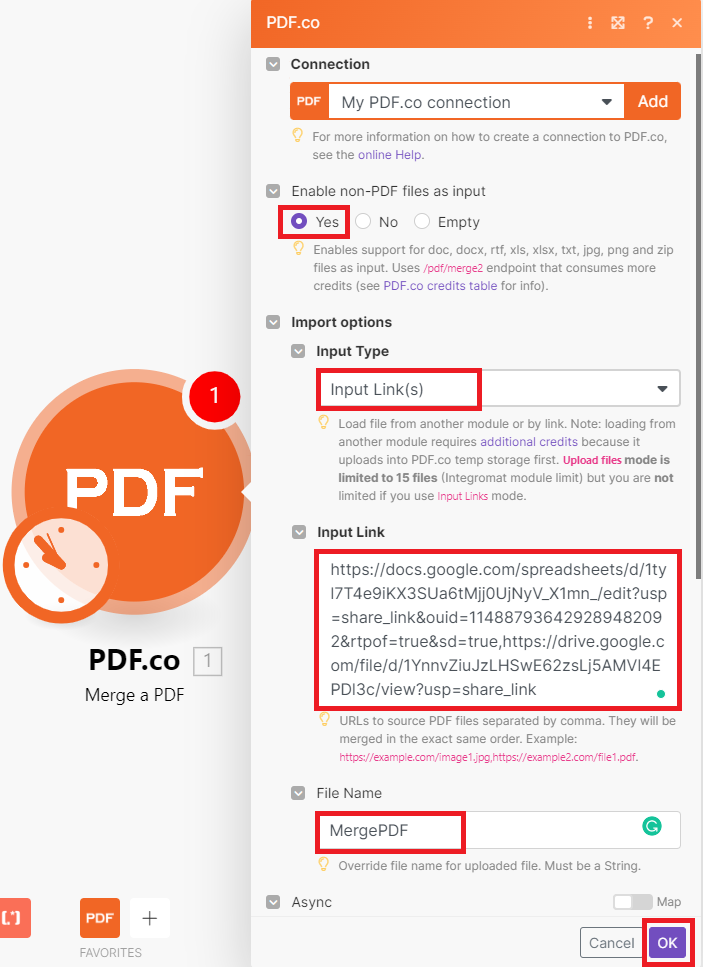 PDF.co Configuration
