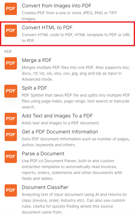 Add PDF.co Module