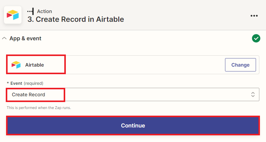 Airtable and Create Record