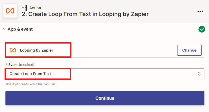 Looping by Zapier