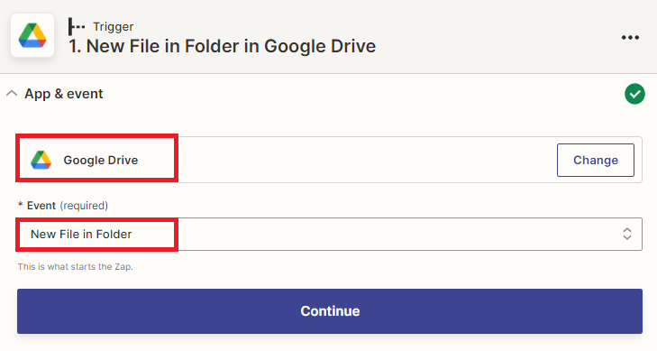 Select Google Drive App