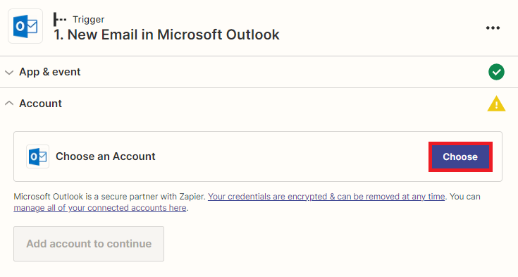Connect Microsoft Outlook Account