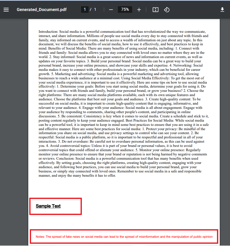 PDF Document with Added Annotations