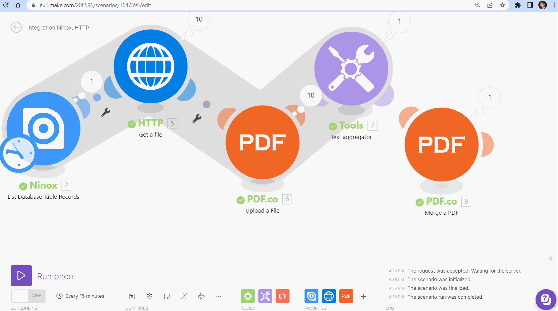PDF.co PDF Merger Workflow