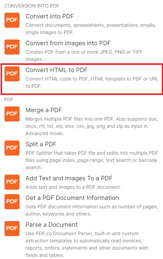 Add PDF.co Module